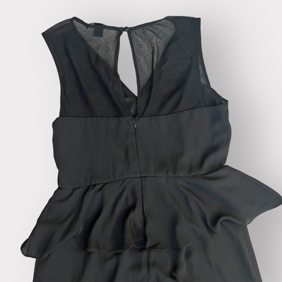 Forever 21 Black Mesh Sweetheart Peplum Dress - Picture 4 of 6
